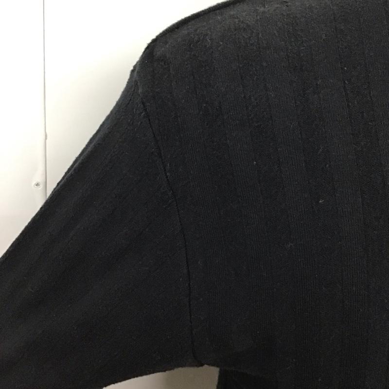 キャリー CALEE カットソー 長袖 長袖カットソー カラーシャツ 長袖ポロシャツ M ロゴ、文字 黒 / ブラック /  メンズ USED 古着 中古 10113116