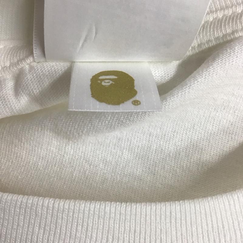 アベイシングエイプ A BATHING APE Tシャツ 半袖 CROSSBONE pirate store M ロゴ、文字 白 / ホワイト / メンズ USED 古着 中古 10133764