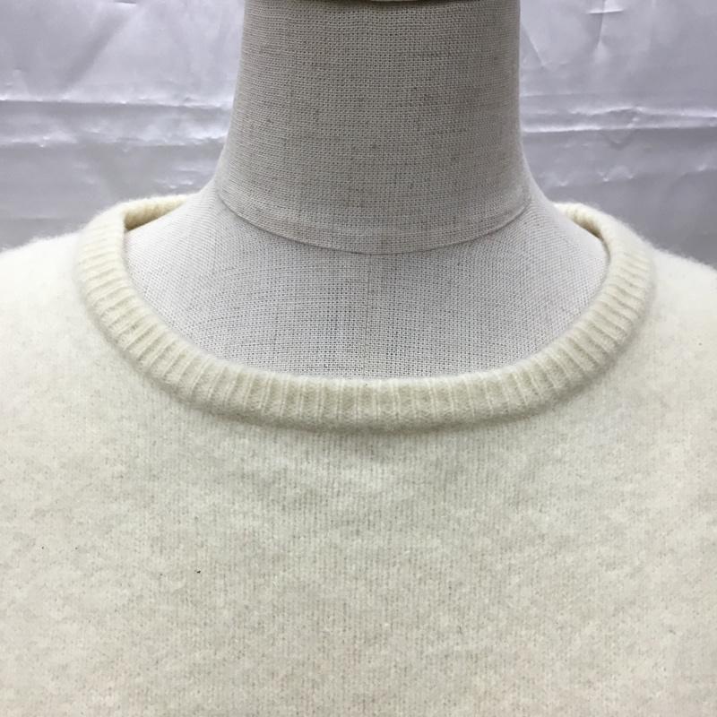 ポロバイラルフローレン Polo by RALPH LAUREN ニット、セーター 長袖 クルーネック ウール M ワンポイント アイボリー / アイボリー /  レディース USED 古着 中古 10107290