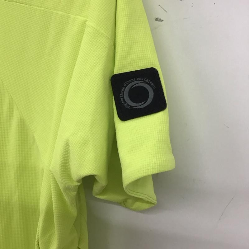 オークリー OAKLEY ポロシャツ 半袖 半袖ポロシャツ カラーシャツ 半袖カットソー M ロゴ、文字 黄 / イエロー / メンズ USED 古着 中古 10135625