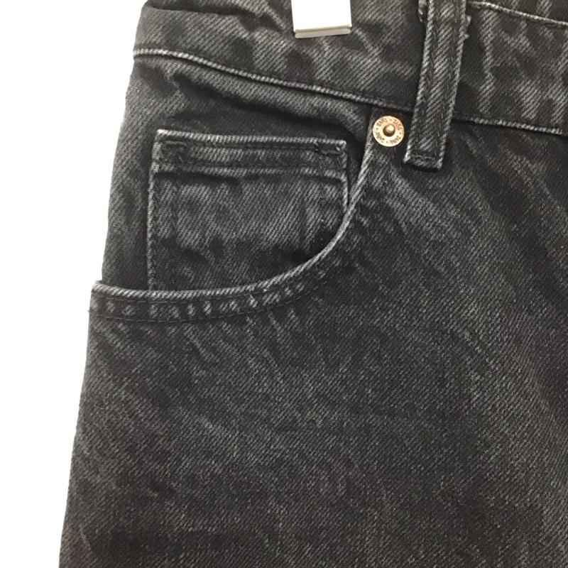 ザラ ZARA パンツ デニム、ジーンズ 36 無地 黒 / ブラック / レディース USED 古着 中古 10139421