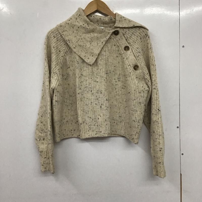 ローリーズファーム LOWRYS FARM ニット、セーター 長袖 FREE 無地 アイボリー / アイボリー / レディース USED 古着 中古 10137399