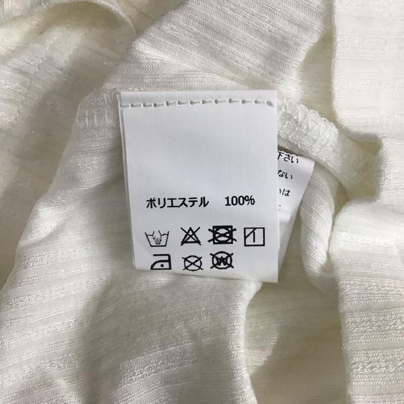アビトーキョー ABITOKYO カットソー 七分袖 A02B3234AB 七分袖レースドッキングリブカットTシャツ タグ付き L レース柄 白 / ホワイト / レディース USED 古着 中古 10112135