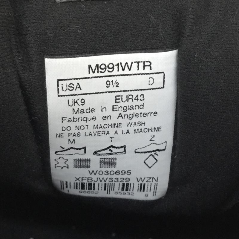 ニューバランス New Balance スニーカー スニーカー M991WTR US:9.5 ロゴ、文字 黒 / ブラック / X 灰 / グレー / メンズ USED 古着 中古 10105899