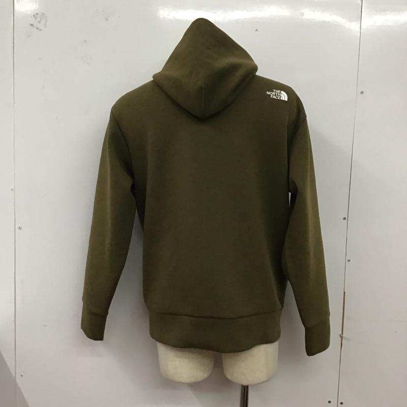 ザノースフェイス THE NORTH FACE パーカー 長袖 nt12086 ランニングスウェット プルオーバー L ロゴ、文字 カーキ / カーキ /  メンズ USED 古着 中古 10125611