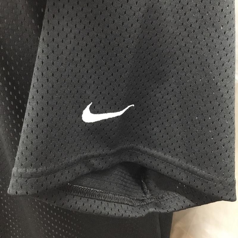 ナイキ NIKE シャツ、ブラウス 半袖 半袖シャツ ノーカラーシャツ 半袖カットソー スポーツウェア L ロゴ、文字 黒 / ブラック / メンズ USED 古着 中古 10122931