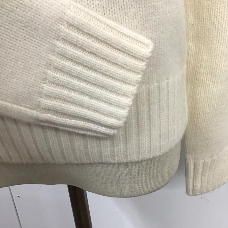 ポロラルフローレン POLO RALPH LAUREN ニット、セーター 長袖 長袖ニットカットソー ニット セーター クルーネックニット XS ロゴ、文字 白 / ホワイト /  レディース USED 古着 中古 10113758