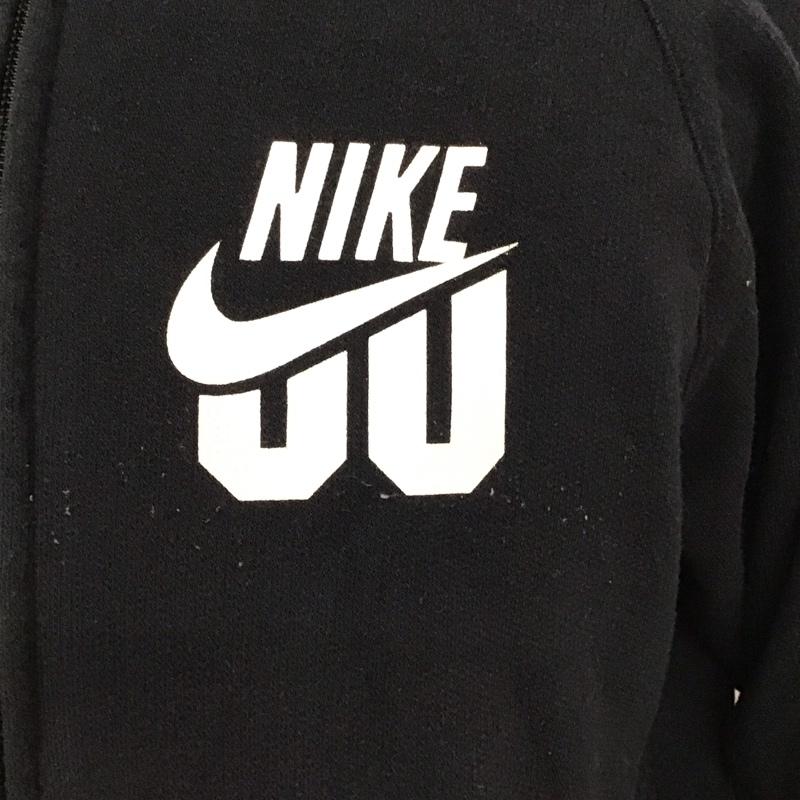 ナイキ NIKE パーカー 長袖 357472-010 FullZipHoodedSweatshirt ジップアップパーカー スポーツウェア XL ロゴ、文字 紺 / ネイビー / メンズ USED 古着 中古 10119038