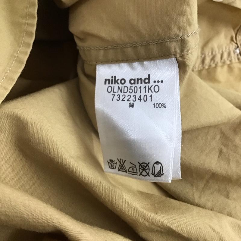 ニコアンド niko and... シャツ、ブラウス 長袖 長袖シャツ 無地シャツ カラーシャツ 3 無地 ベージュ / ベージュ / レディース USED 古着 中古 10142695