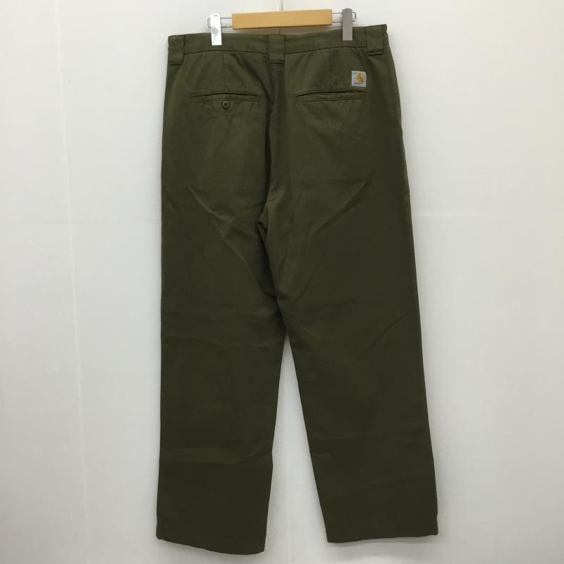 カーハートダブリューアイピー Carhartt WIP パンツ ワークパンツ、ペインターパンツ BRANDFORD PAMT 33インチ 無地 カーキ / カーキ / メンズ USED 古着 中古 10128841