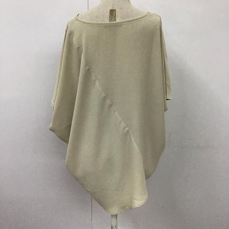 ローフ loaf カットソー 半袖 半袖カットソー 無地Tシャツ クルーネックカットソー 無地 ベージュ / ベージュ / レディース USED 古着 中古 10113254