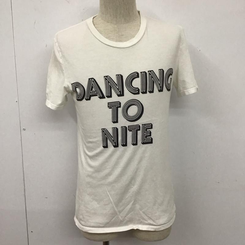 メゾンマルタンマルジェラ MAISONMARTINMARGIELA Tシャツ 半袖 半袖カットソー プリントTシャツ クルーネックカットソー 46 プリント 白 / ホワイト /  メンズ USED 古着 中古 10110946