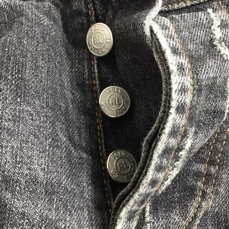 ポロジーンズカンパニー POLOJEANSCO. パンツ デニム、ジーンズ デニムパンツ スリムパンツ カジュアルパンツ Gパン 4 無地 黒 / ブラック / メンズ USED 古着 中古 10131157