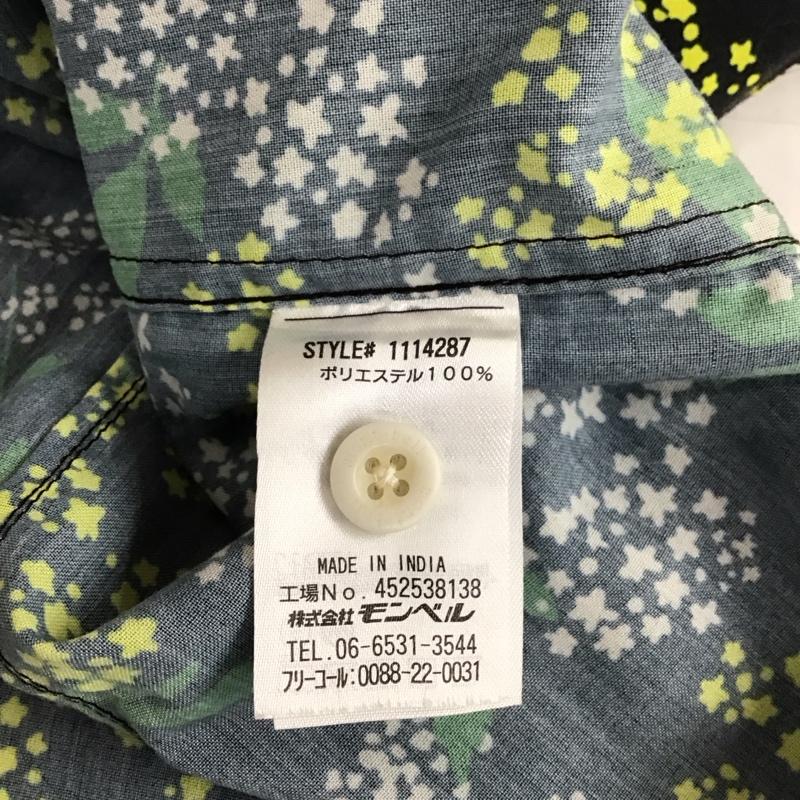モンベル mont-bell シャツ、ブラウス 半袖 1114287 WIC ライト プリント ショートスリーブシャツ S 花柄 黒 / ブラック / レディース USED 古着 中古 10114918