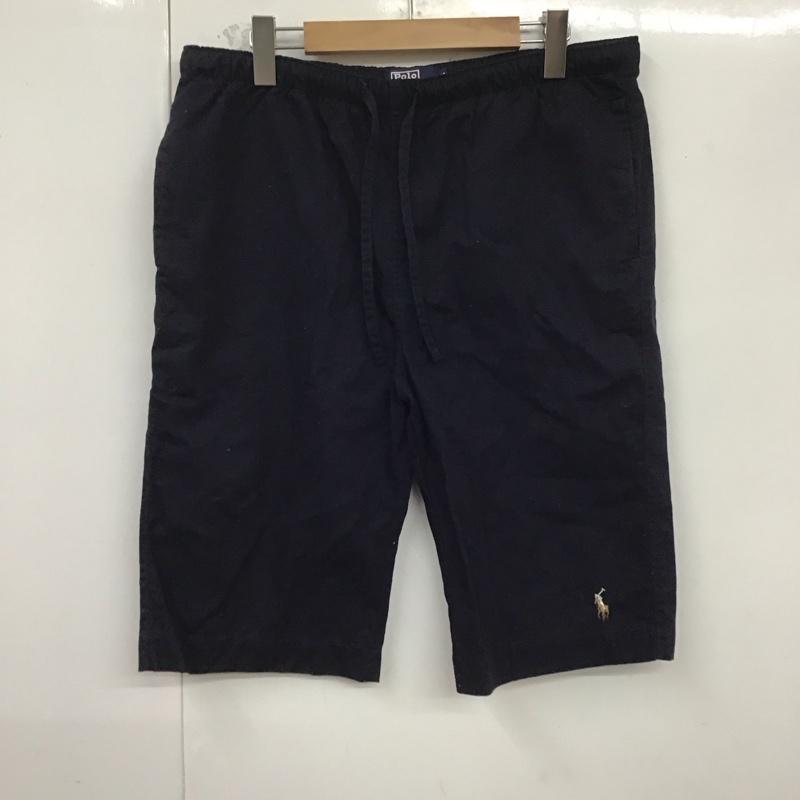 ポロバイラルフローレン Polo by RALPH LAUREN パンツ ショートパンツ ショートパンツ ハーフパンツ カジュアルパンツ M ロゴ、文字 紺 / ネイビー /  メンズ USED 古着 中古 10125151