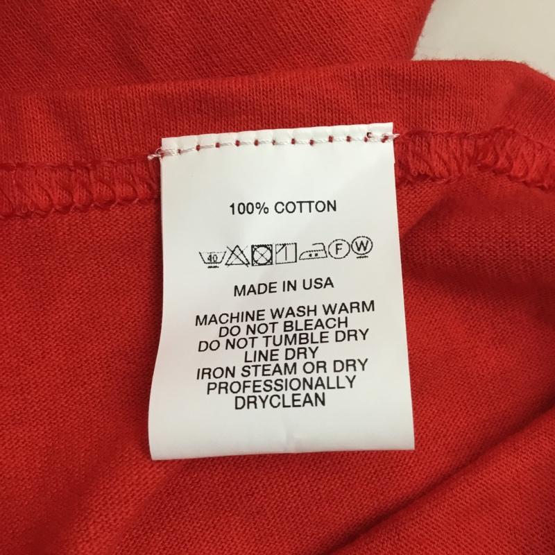 エーアイイー AIE Tシャツ 長袖 ロンT バックプリント M ロゴ、文字 赤 / レッド / メンズ USED 古着 中古 10112372