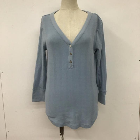 ローレンラルフローレン LAUREN RALPH LAUREN カットソー 長袖 S 無地 水色 / ライトブルー /  レディース USED 古着 中古 10108542