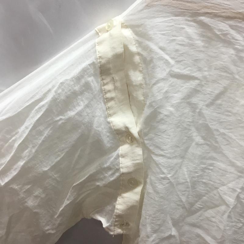 ダブルクローゼット w closet シャツ、ブラウス 長袖 シアーシャツ FREE 無地 アイボリー / アイボリー / レディース USED 古着 中古 10110856