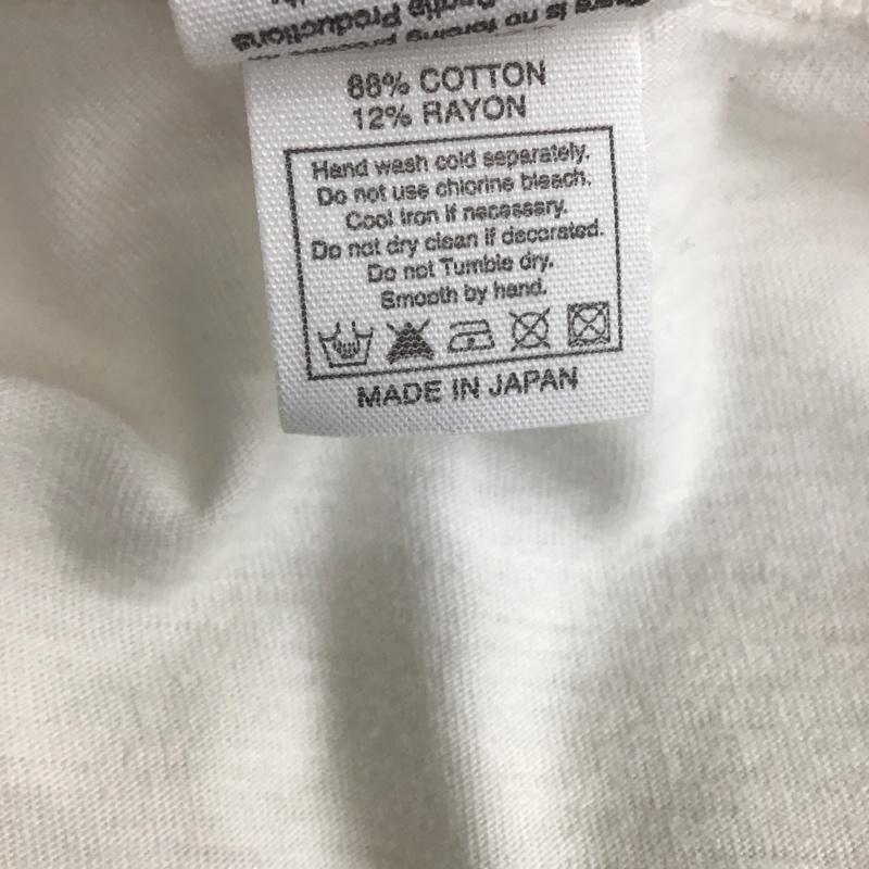 クーティー COOTIE Tシャツ 半袖 クルーネック S ロゴ、文字 白 / ホワイト / メンズ USED 古着 中古 10107544