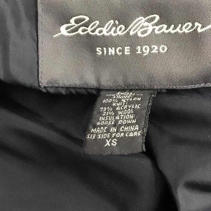 エディーバウアー Eddie Bauer ジャケット、上着 ジャンパー、ブルゾン ジップアップジャケット ジャンパー ジャケット ダウンジャケット アウター XS ロゴ、文字 黒 / ブラック / メンズ USED 古着 中古 10123575