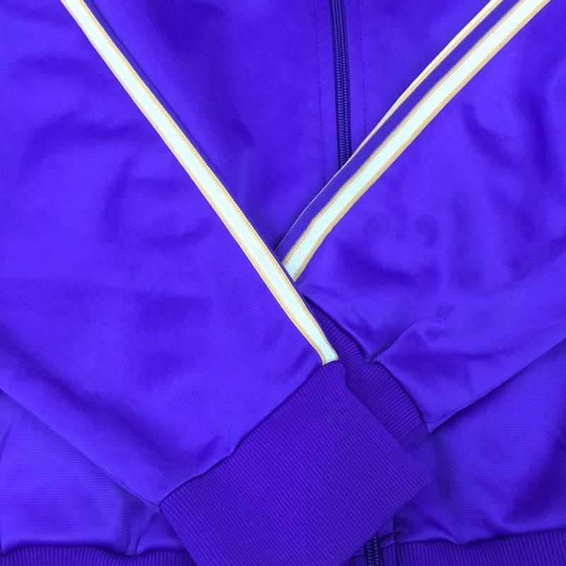 アディダス adidas ジャケット、上着 ジャンパー、ブルゾン ジップアップジャケット ジャージ 長袖ジャケット 古着 ヴィンテージ スポーツウェア 80s usa製 L ロゴ、文字 紫 / パープル / メンズ USED 古着 中古 10110999