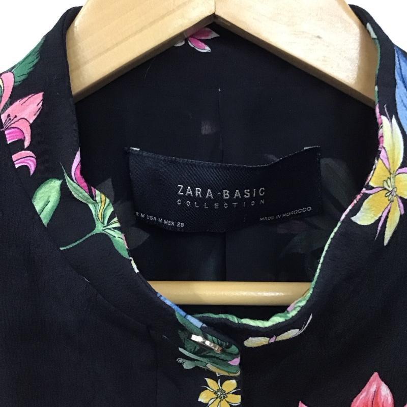 ザラベーシック ZARA BASIC ジャケット、上着 ジャケット、ブレザー 長袖ジャケット ジップアップジャケット ノースリーブジャケット M プリント マルチカラー / マルチカラー / レディース USED 古着 中古 10129704