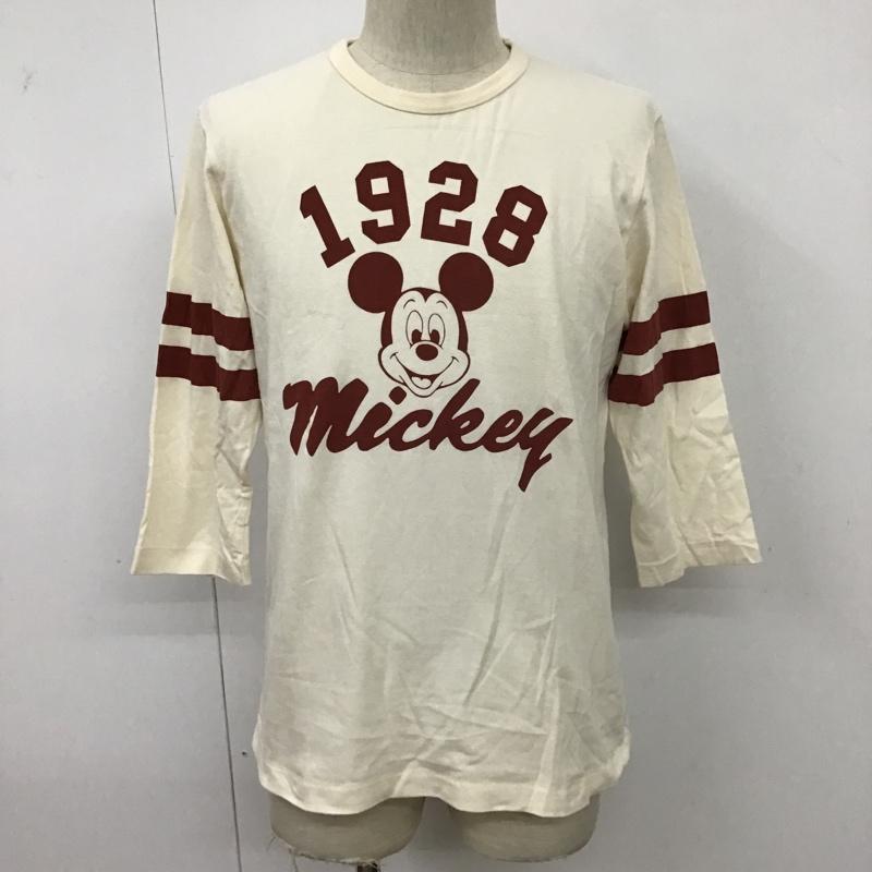 ユニクロ UNIQLO カットソー 七分袖 長袖カットソー クルーネックカットソー ロングスリーブカットソー プリントTシャツ M プリント X キャラクター オフホワイト / オフホワイト / メンズ USED 古着 中古 10096616