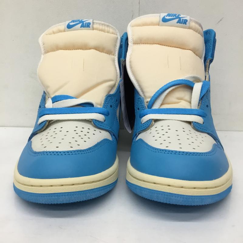 ナイキ NIKE スニーカー スニーカー DZ5484-402 Air Jordan 1 Retro High OG UNC Reimagined 27.5cm ロゴ、文字 白 / ホワイト / X 水色 / ライトブルー / メンズ USED 古着 中古 10138517