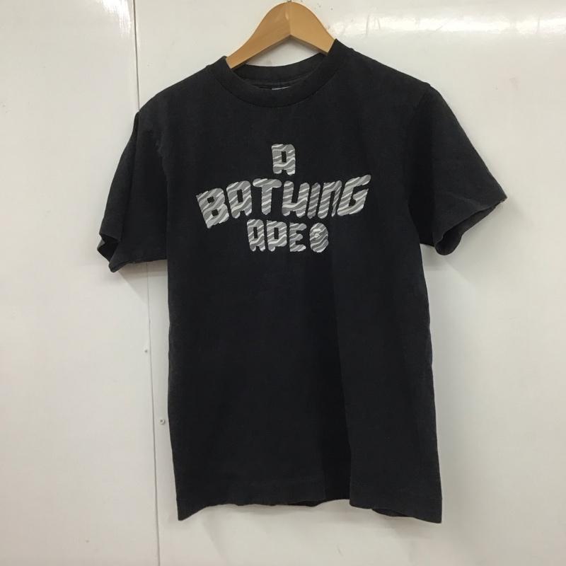 ベイプ BAPE Tシャツ 半袖 半袖 S ロゴ、文字 黒 / ブラック / レディース USED 古着 中古 10109169