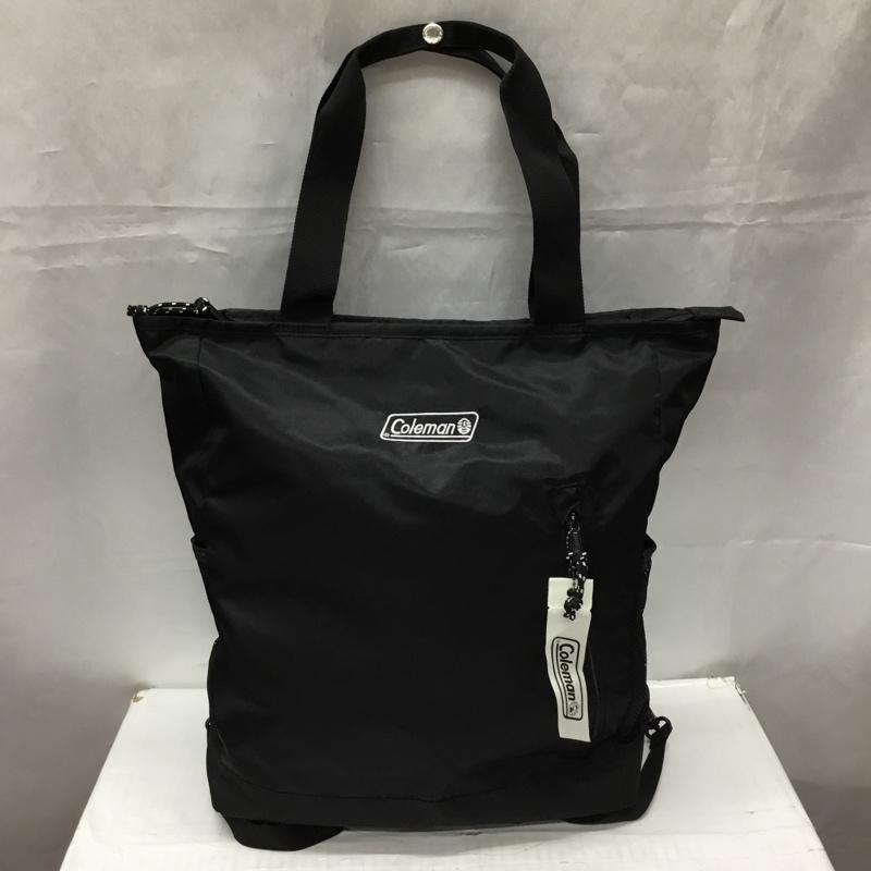 コールマン Coleman トートバッグ トートバッグ 2WAY バックパックトート リュック ロゴ、文字 黒 / ブラック / メンズ USED 古着 中古 10106048