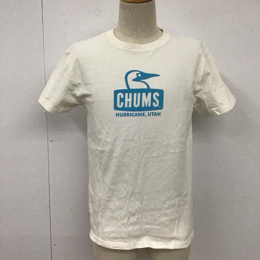 チャムス CHUMS Tシャツ 半袖 CH01-1011 ブービーフェイス Tシャツ 半袖カットソー プリントTシャツ M ロゴ、文字 白 / ホワイト /  メンズ USED 古着 中古 10110804