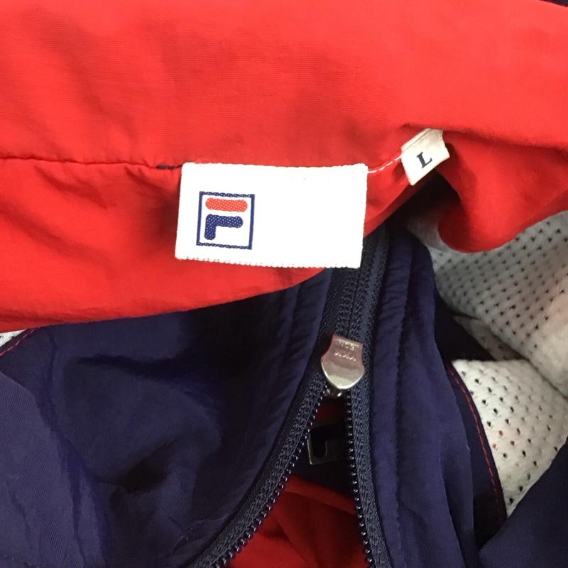 フィラ FILA ジャケット、上着 ジャンパー、ブルゾン ジップアップジャケット アウター ナイロンジャケット ジャンパー L メンズ USED 古着 中古 10107989