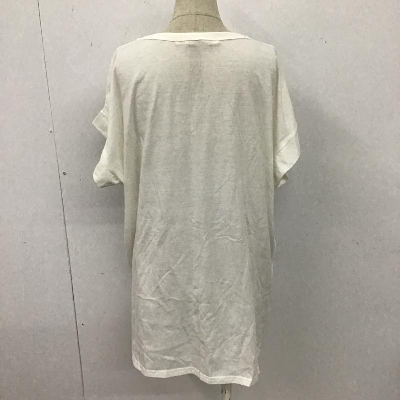 レイカズン Ray Cassin Tシャツ 半袖 FREE プリント 白 / ホワイト / レディース USED 古着 中古 10105767