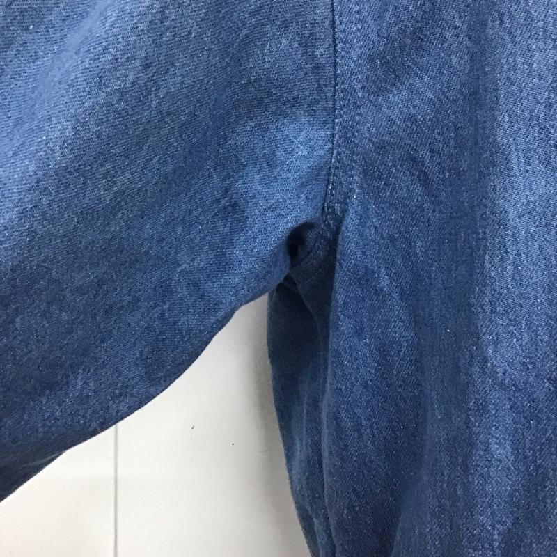 イグザンプル EXAMPLE コート コート一般 DENIM MOD COAT ライトオンス チェック L ワンポイント 青 / ブルー / メンズ USED 古着 中古 10106925
