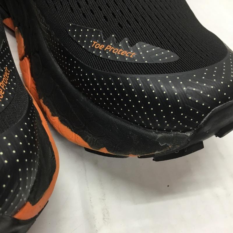 ニューバランス New Balance スニーカー スニーカー 1143677 ランニングシューズ 27cm 箱有 27.0cm ロゴ、文字 黒 / ブラック / X 橙 / オレンジ / メンズ USED 古着 中古 10106278