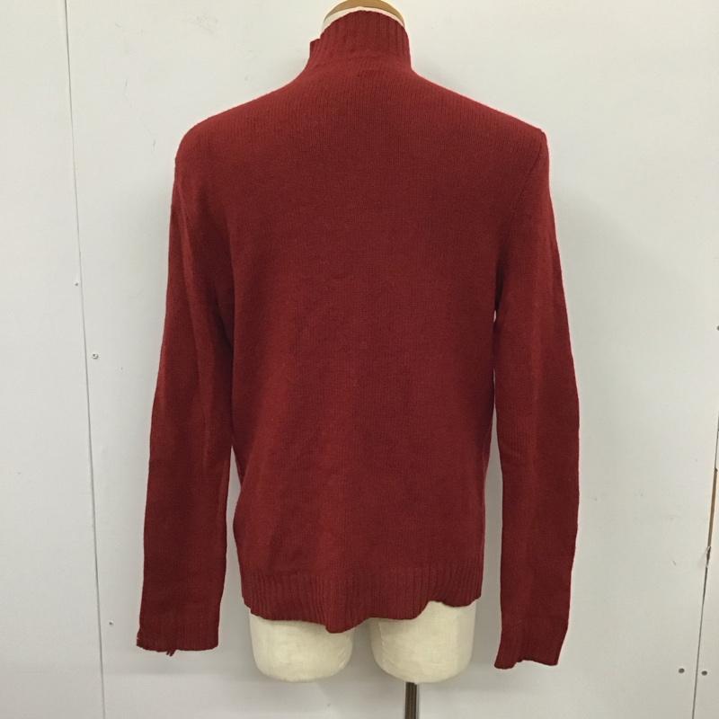 ポロバイラルフローレン Polo by RALPH LAUREN ニット、セーター 長袖 ハーフジップ M 無地 赤 / レッド / メンズ USED 古着 中古 10120186