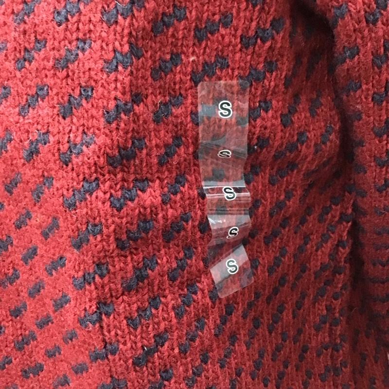 エルエルビーン L.L.Bean ニット、セーター 長袖 長袖ニットカットソー ニット セーター ジップネックニット S 総柄 えんじ / ワインレッド / X 紺 / ネイビー / メンズ USED 古着 中古 10111708