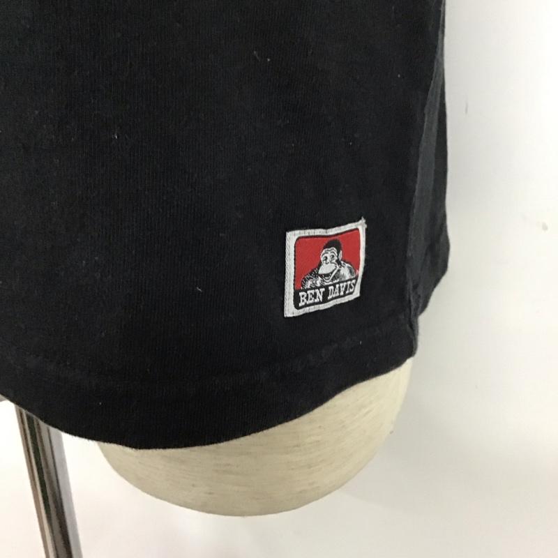 ベンデイビス BEN DAVIS Tシャツ 半袖 半袖カットソー プリントTシャツ クルーネックカットソー L プリント 黒 / ブラック /  メンズ USED 古着 中古 10110730