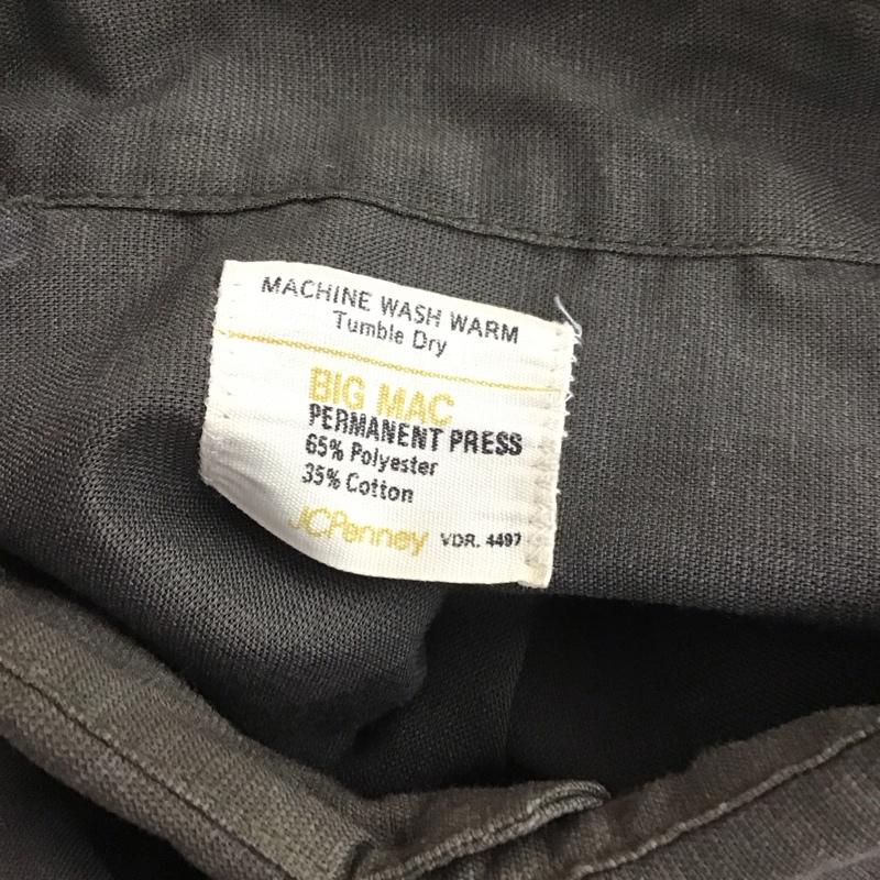 ビックマック BIGMAC シャツ、ブラウス 長袖 長袖シャツ カラーシャツ ポケットシャツ 長袖カットソー 無地 茶 / ブラウン /  メンズ USED 古着 中古 10112493