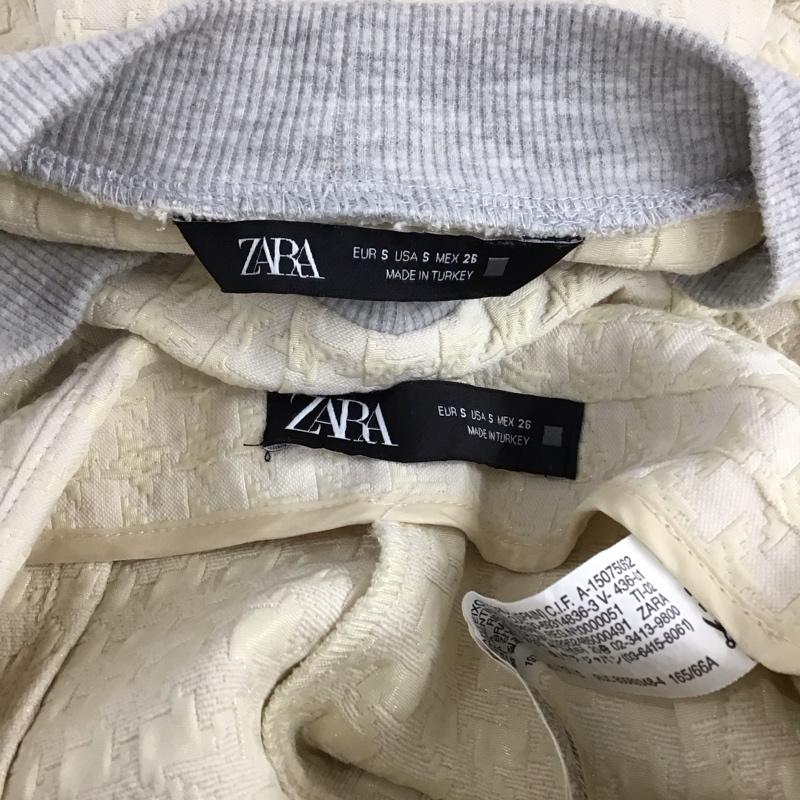 ザラ ZARA セットアップ セットアップ S 灰 / グレー / X アイボリー / アイボリー / レディース USED 古着 中古 10121200