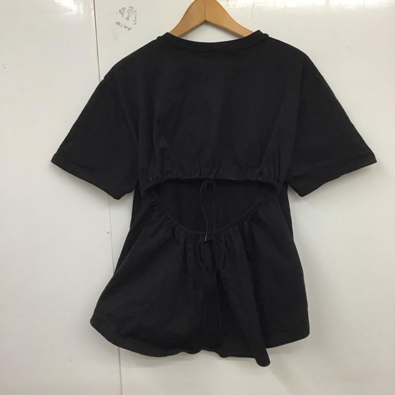 アダムエロペ ADAM ET ROPE カットソー 半袖 FREE 無地 黒 / ブラック / レディース USED 古着 中古 10129508
