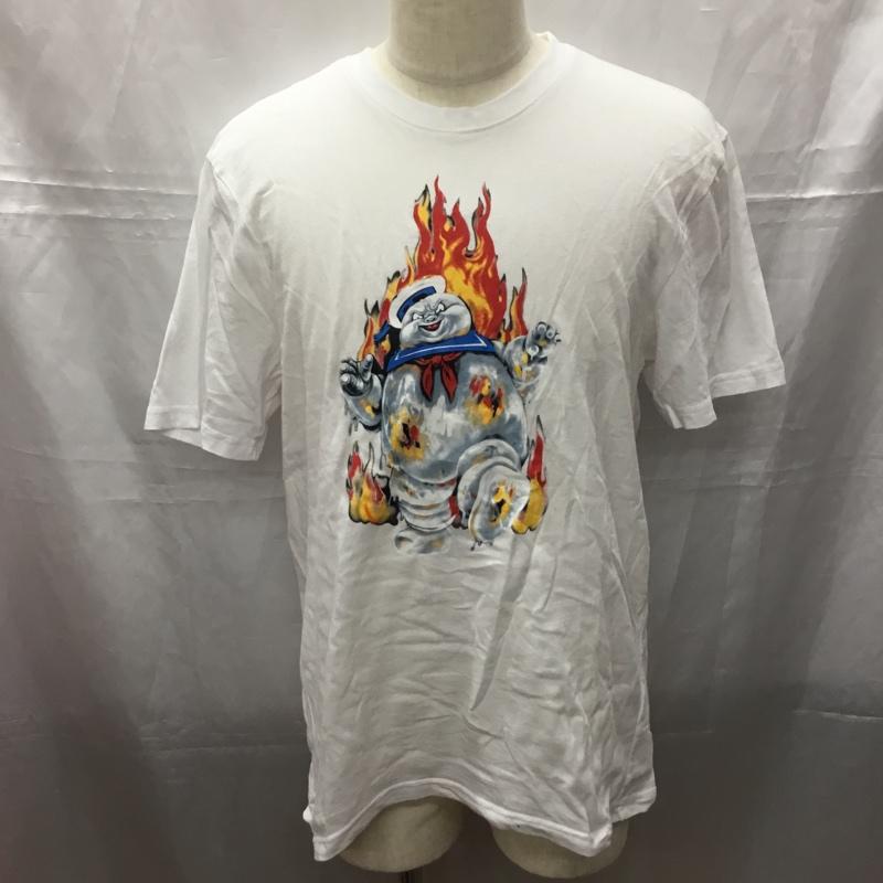 エレメント ELEMENT Tシャツ 半袖 半袖カットソー プリントTシャツ クルーネックカットソー ゴーストバスターズ L プリント 白 / ホワイト /  メンズ USED 古着 中古 10111299