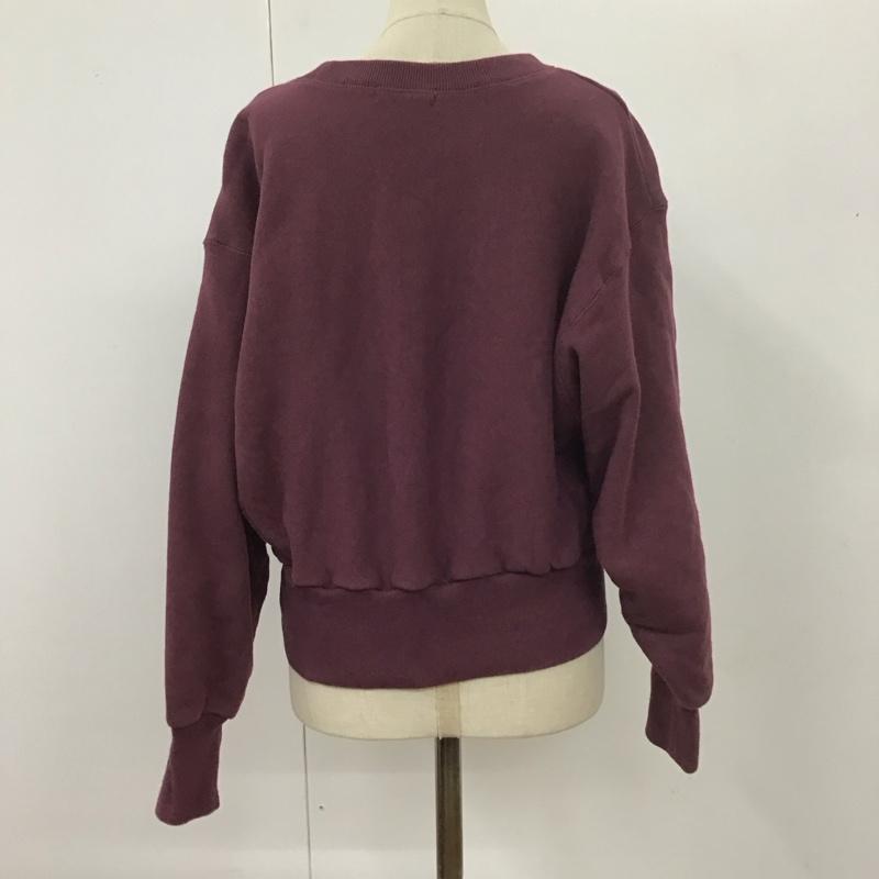 ロンハーマン Ron Herman トレーナー 長袖 2710900364 スウェット 無地 えんじ / ワインレッド / レディース USED 古着 中古 10113661