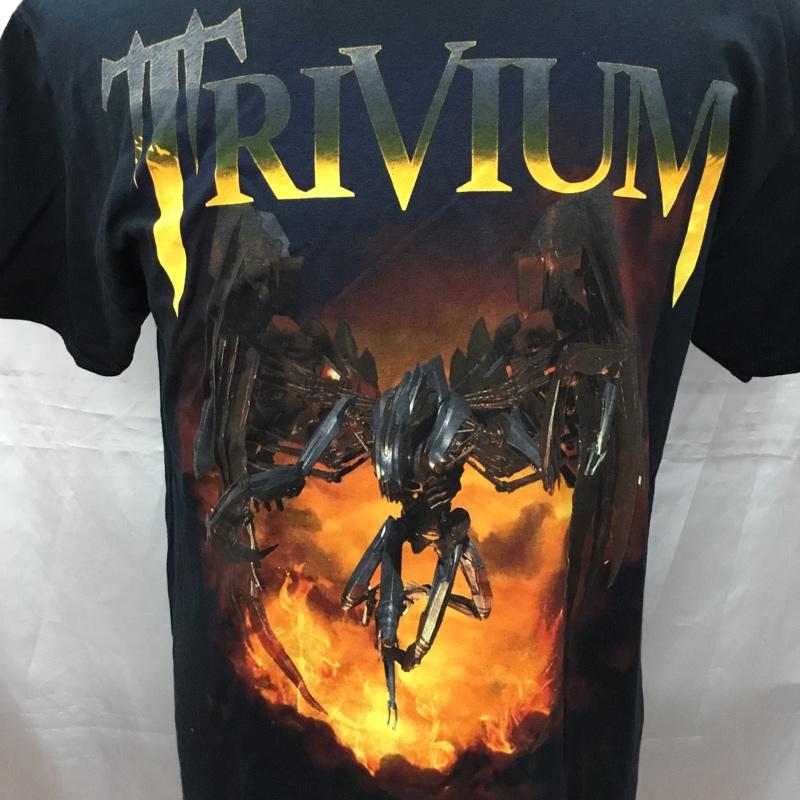 古着 USED Tシャツ 半袖 半袖カットソー プリントTシャツ クルーネックカットソー M プリント 黒 / ブラック /  メンズ USED 古着 中古 10111304