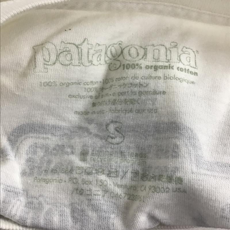 パタゴニア patagonia Tシャツ 半袖 S ロゴ、文字 白 / ホワイト / メンズ USED 古着 中古 10106012