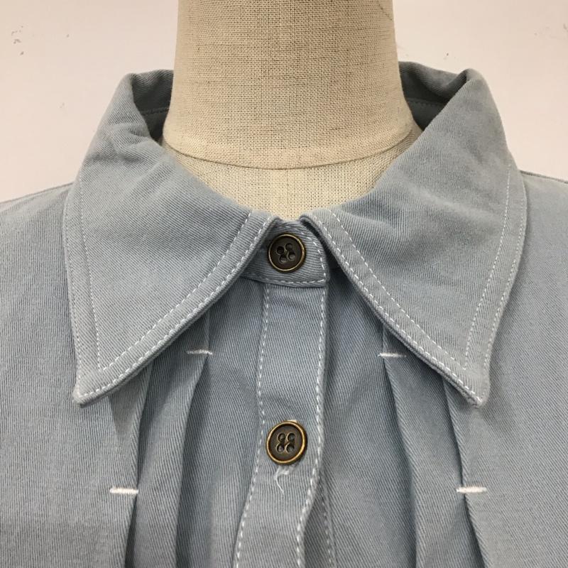 セレクトモカ select MOCA シャツ、ブラウス 長袖 10007272 FREE 無地 水色 / ライトブルー / レディース USED 古着 中古 10118352