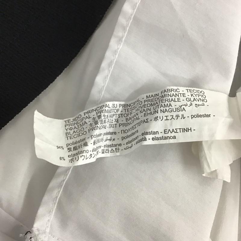ザラ ZARA カットソー 長袖 M 無地 白 / ホワイト / X 黒 / ブラック / レディース USED 古着 中古 10144251