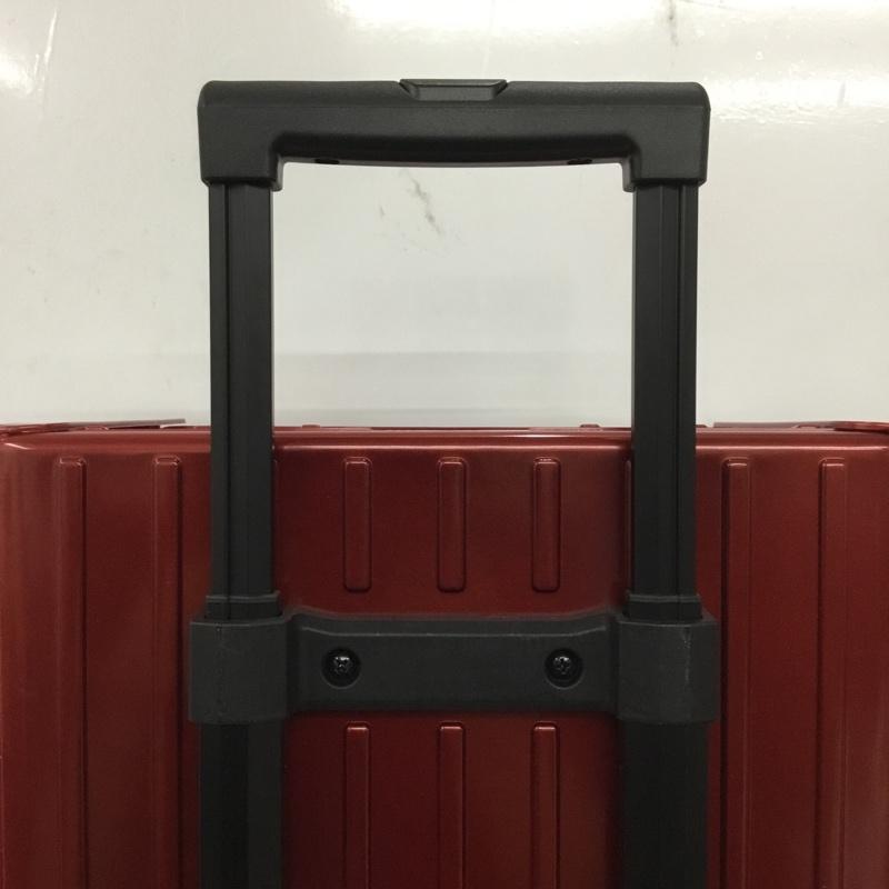 アンドフラット &.FLAT スーツケース、トランク スーツケース、トランク FL14-4-00001 折りたたみ ハードキャリーバッグ キャリーケース 箱有 ロゴ、文字 赤 / レッド / メンズ USED 古着 中古 10137507