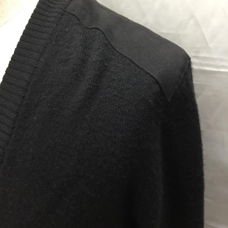 ラウンジリザード LOUNGE LIZARD カーディガン 長袖 1 無地 黒 / ブラック / メンズ USED 古着 中古 10108951