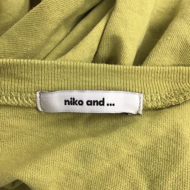 ニコアンド niko and... カットソー 半袖 NKN33616CF ギャザー布帛コンビプルオーバー FREE 無地 黄 / イエロー / レディース USED 古着 中古 10123187